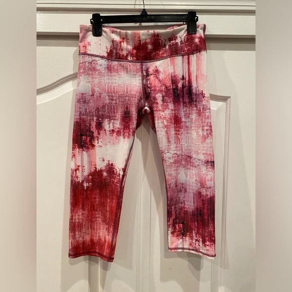 ALO Airbrush Capri Legging in Desert Sunset Print size L - Picture 2 of 5